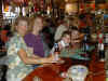 19 L Deb & kids at bar pjs.jpg (91299 bytes)